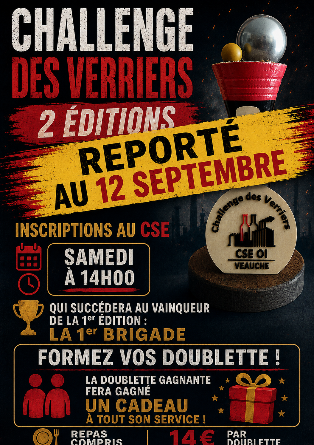 Changement de date CHALLENGE DES VERRIERS 2ÈME ÉDITION - image