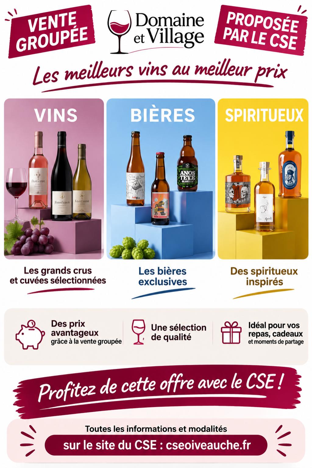 Nouvelle vente groupée CSE : Vins, Bières & Spiritueux - image
